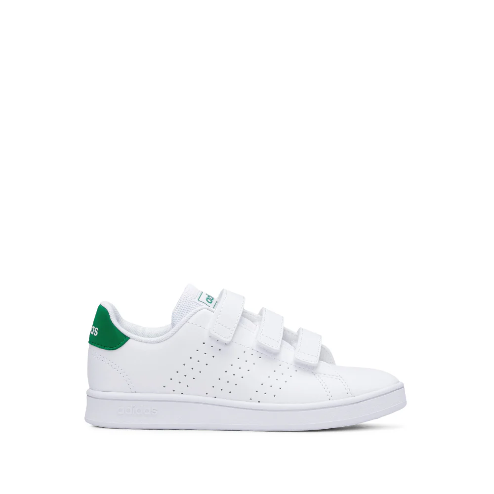 Sapatilha Casual Criança Pele Sintética Branco E Verde