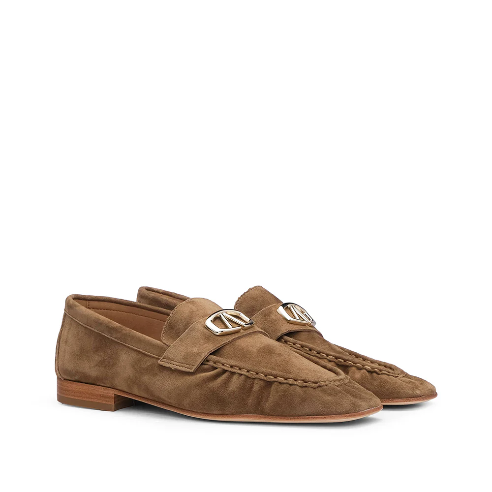 Sapato Mocassim Mulher Camurça Camel - Image 2