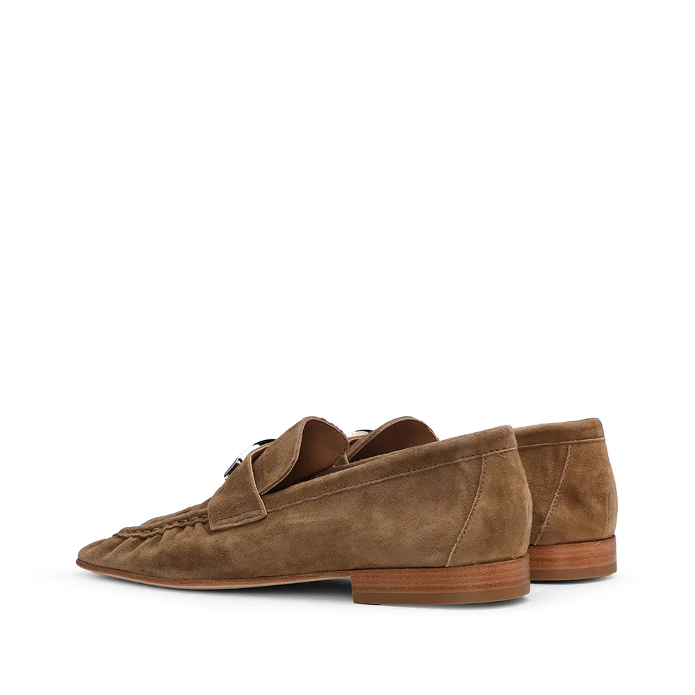 Sapato Mocassim Mulher Camurça Camel - Image 3
