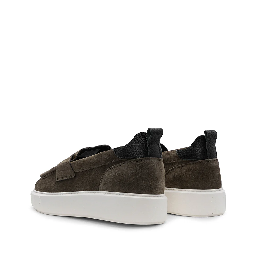 Sapato Mocassim Camurça Homem Taupe - Image 3
