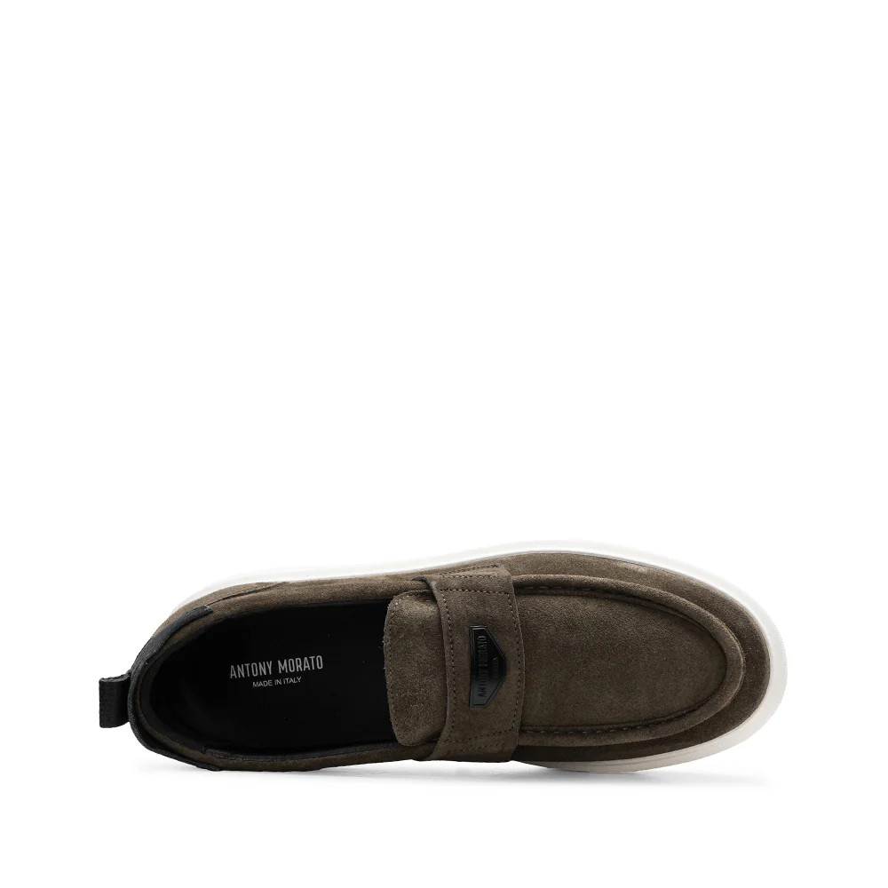Sapato Mocassim Camurça Homem Taupe - Image 4
