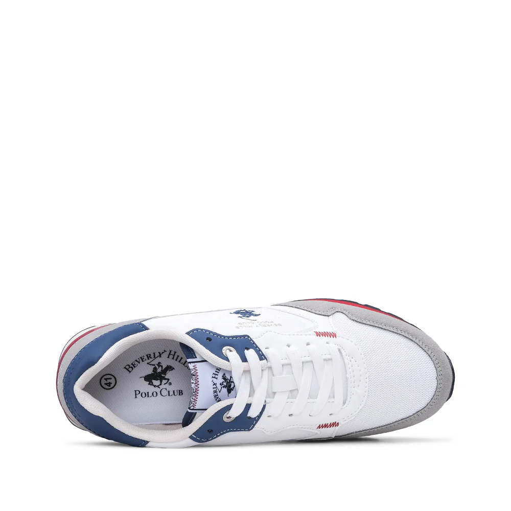 Sapatilha Casual Homem Branco E Azul - Image 5