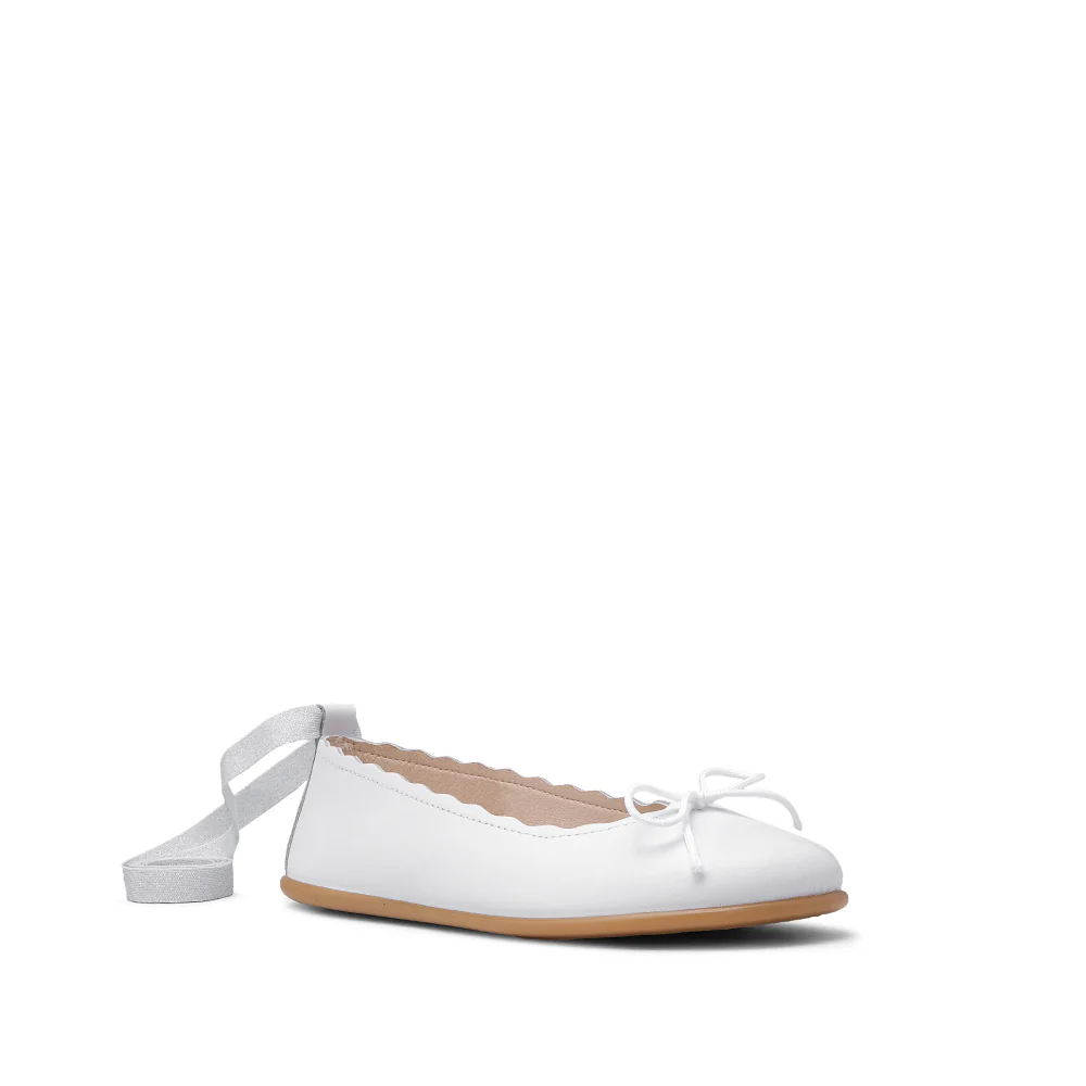 Sapato Sabrinas Criança Pele Sintética Branco - Image 3