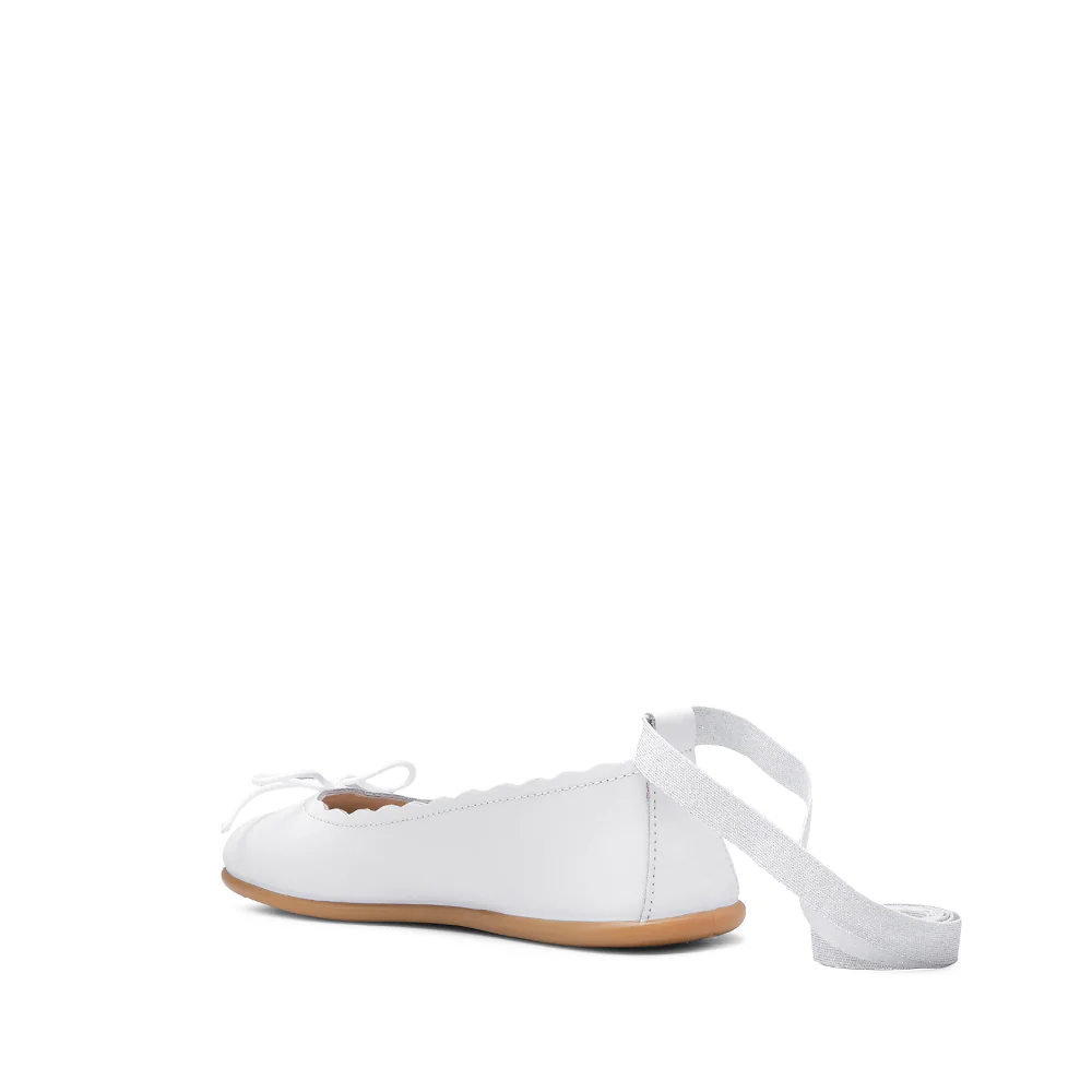 Sapato Sabrinas Criança Pele Sintética Branco - Image 4