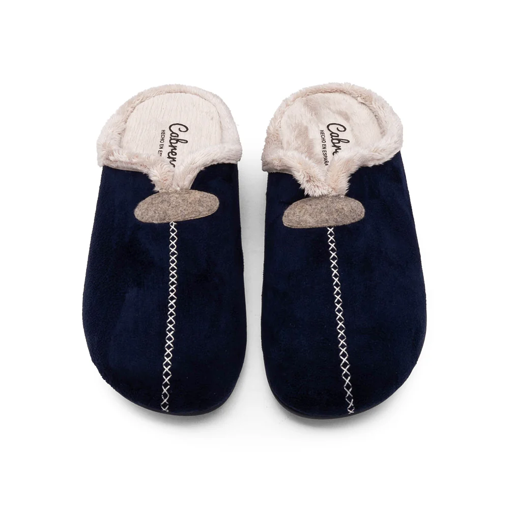 Chinelo Homewear Homem Têxtil Azul Marinho - Image 4