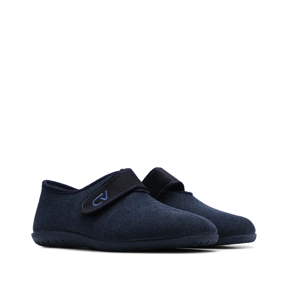 Pantufa Homewear Homem Têxtil Azul Marinho - Image 2