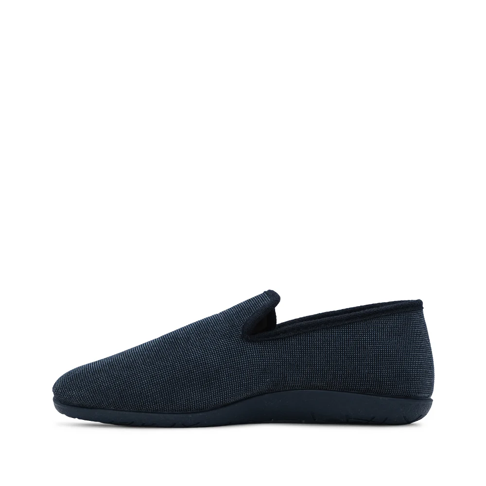 Pantufa Salto Raso Homem Pele Sintética Azul Marinho - Image 2
