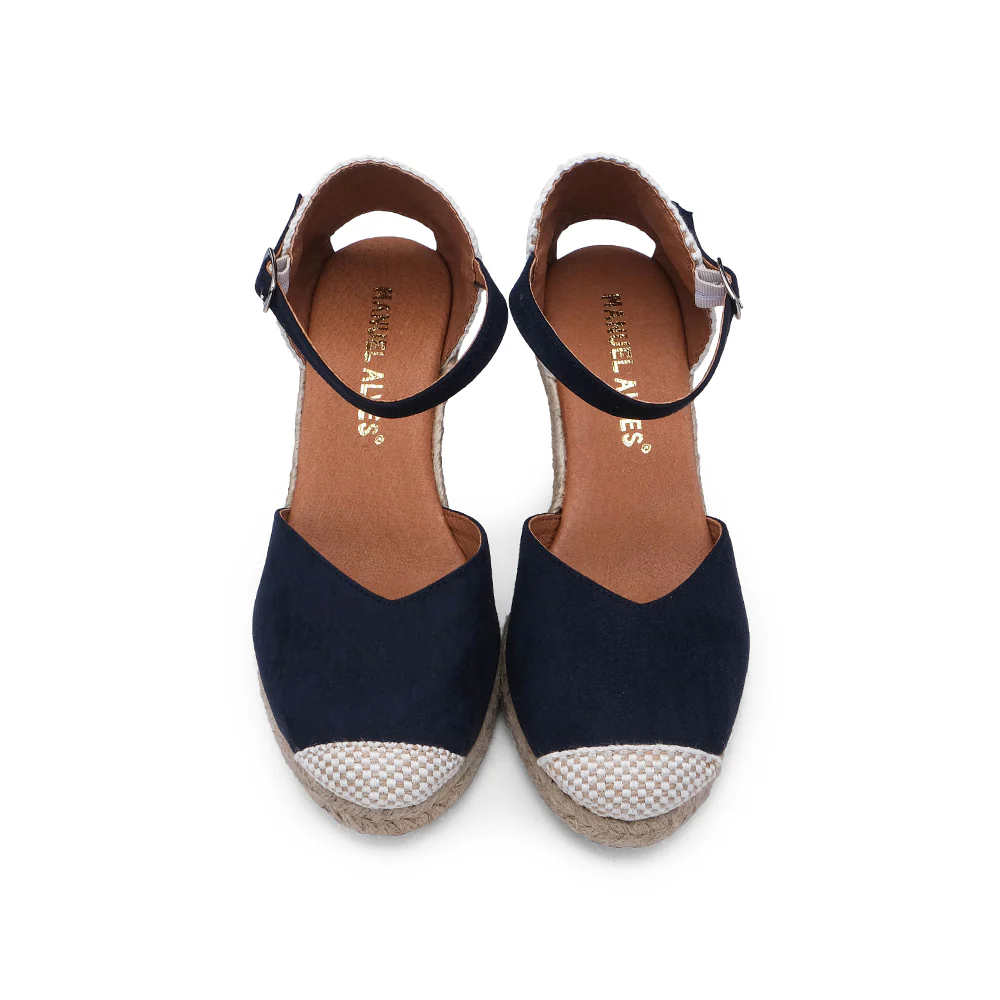 Sapato Alpercatas Mulher Camurça Azul Marinho - Image 6