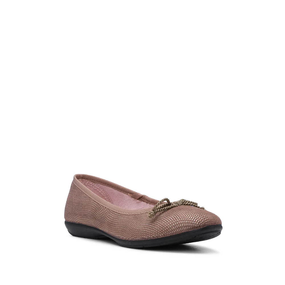 Sapato Sabrinas Mulher Gravado Taupe - Image 3