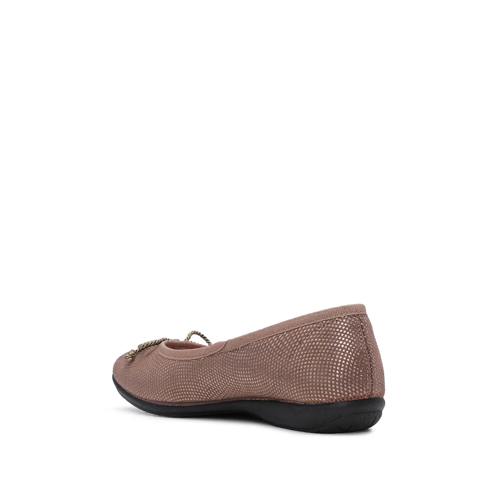 Sapato Sabrinas Mulher Gravado Taupe - Image 4