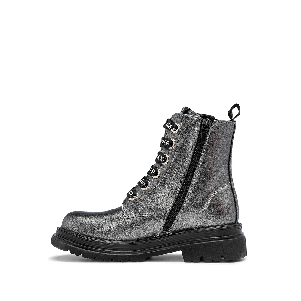 Bota Casual Criança Pele Sintética Prata - Image 2
