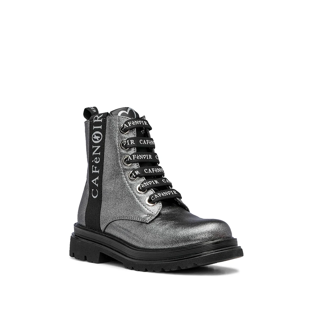 Bota Casual Criança Pele Sintética Prata - Image 3