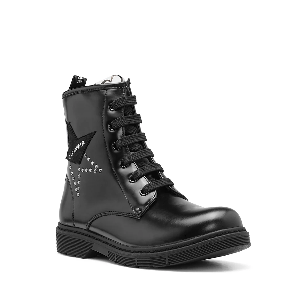 Bota Casual Criança Pele Sintética Preto - Image 3