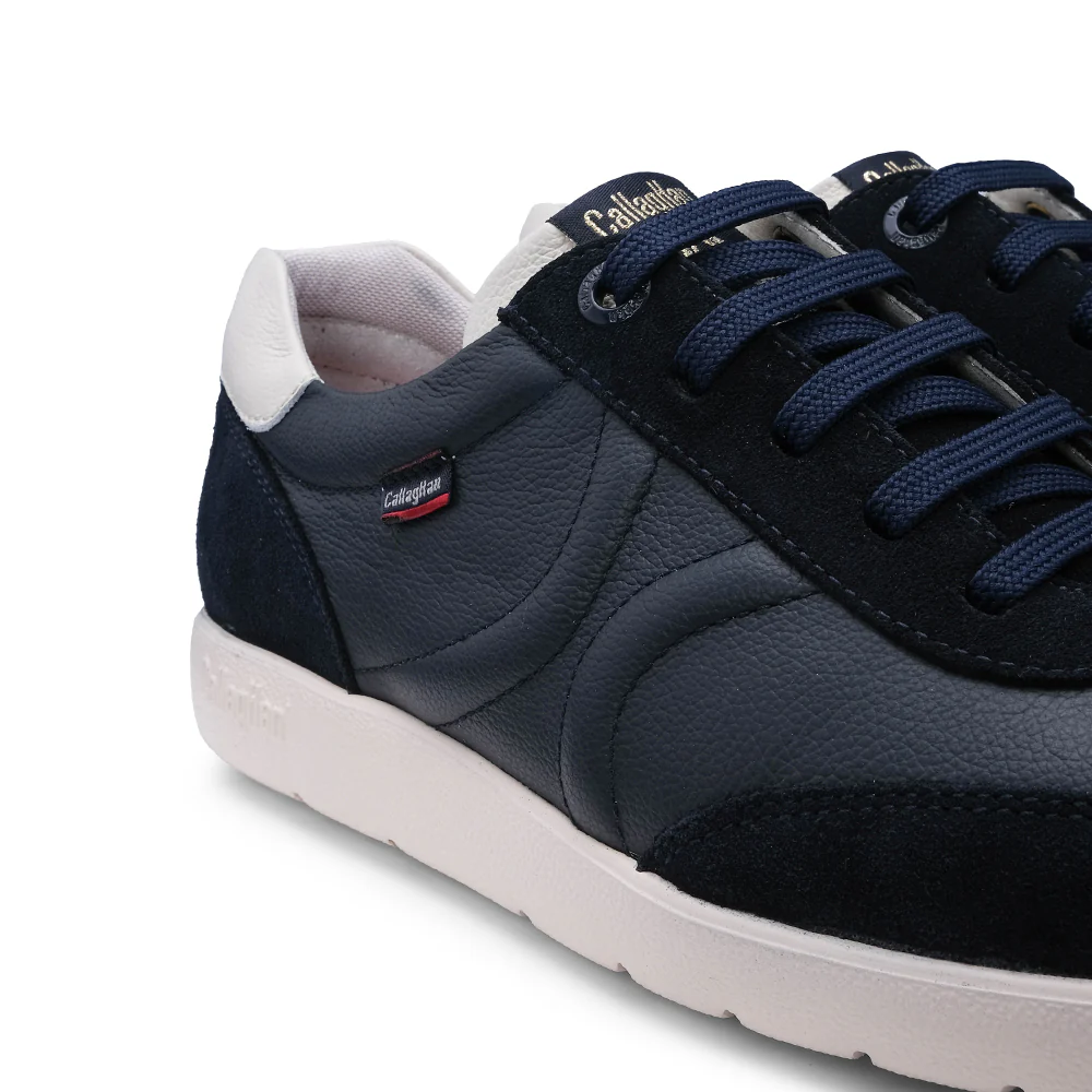 Sapatilha Casual Homem Pele Azul Marinho - Image 7