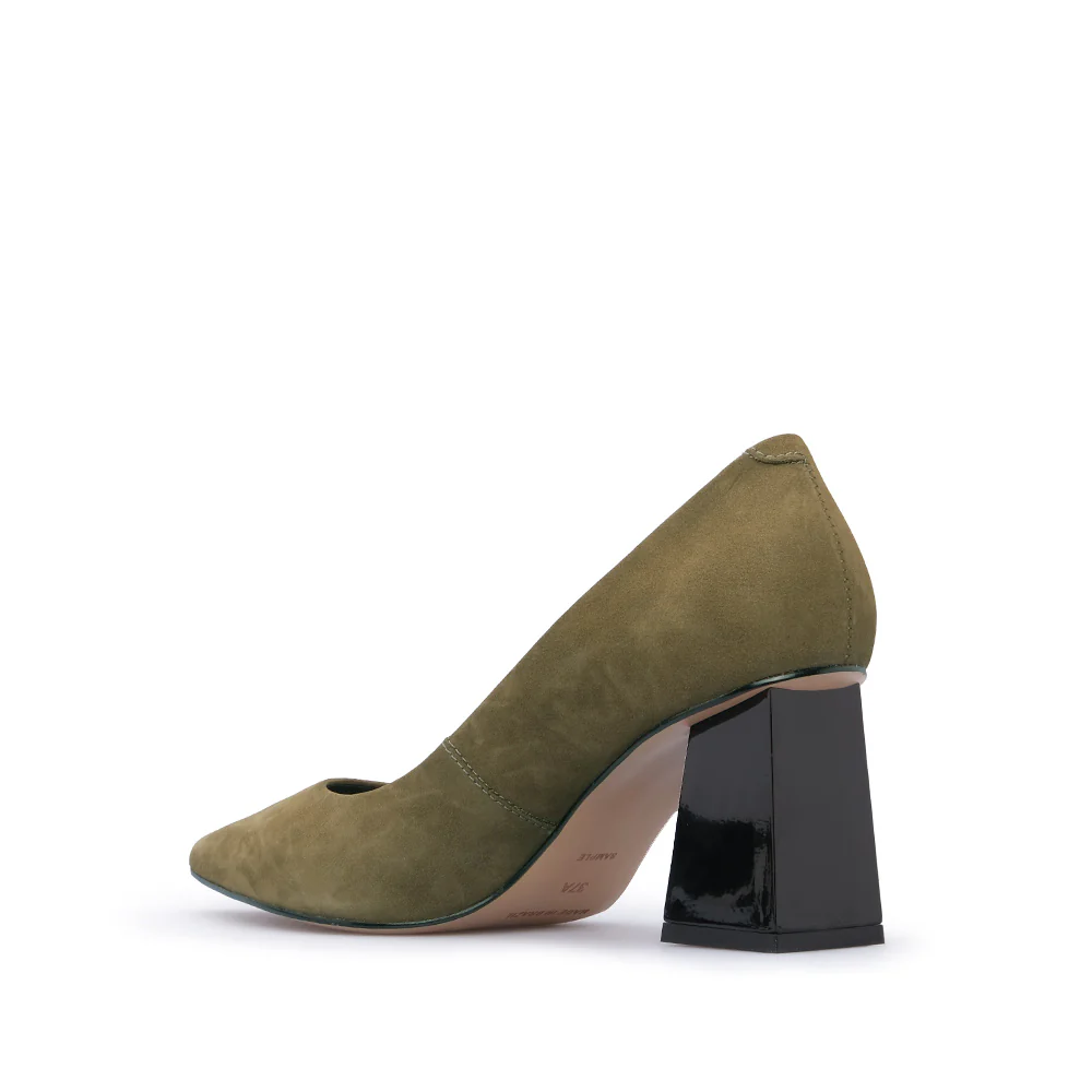Sapato Salto Alto Mulher Nobuck Verde - Image 4