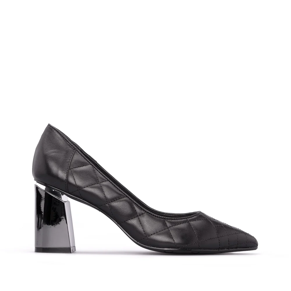 Sapato Salto Alto Mulher Pele Preto