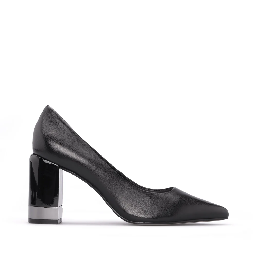 Sapato Salto Alto Mulher Pele Preto