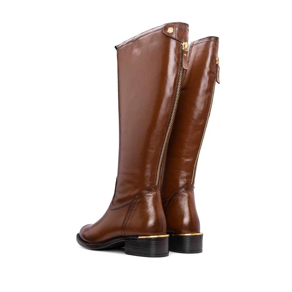 Bota Cano Alto Mulher Camel - Image 4