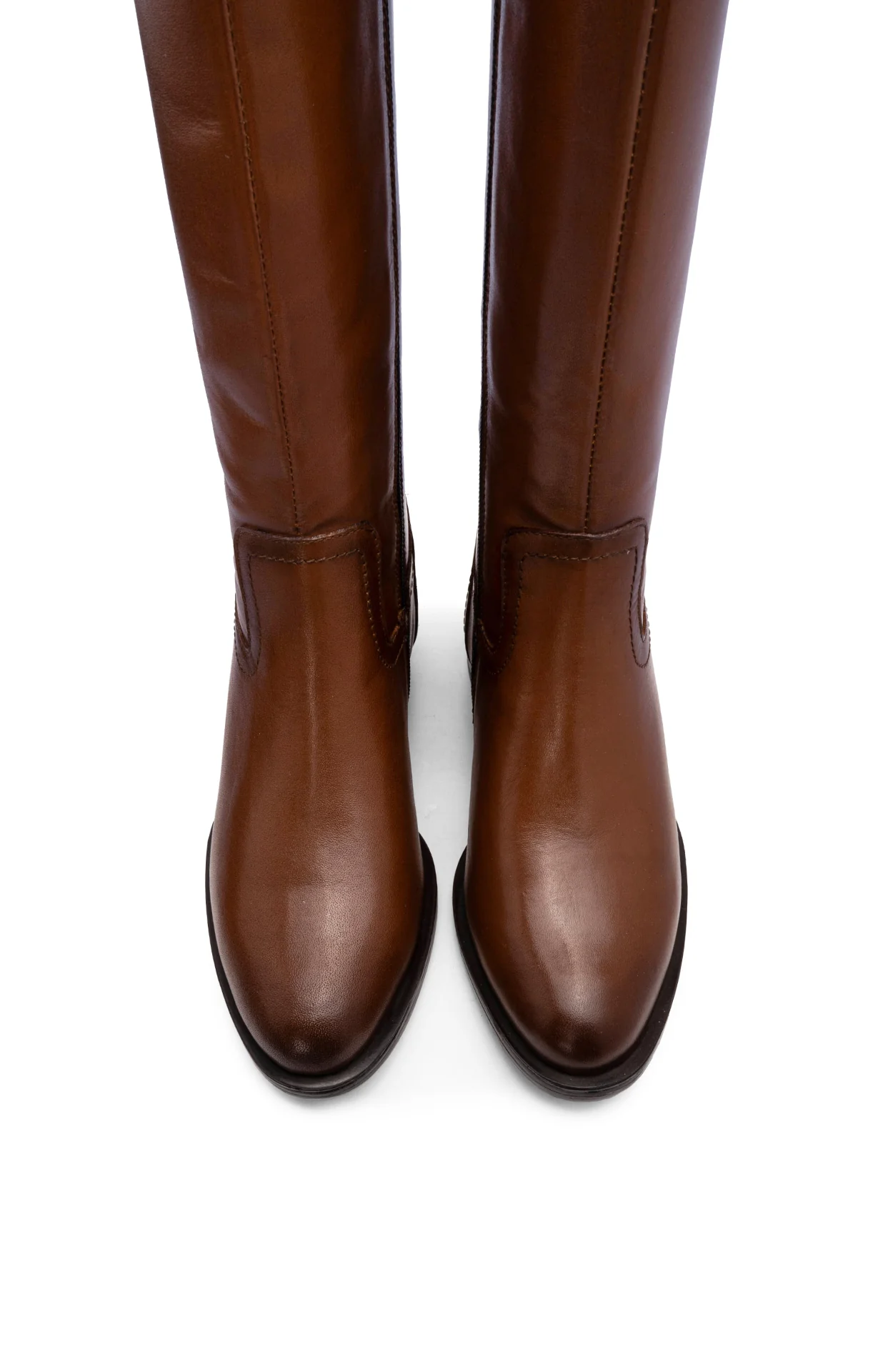 Bota Cano Alto Mulher Camel - Image 5