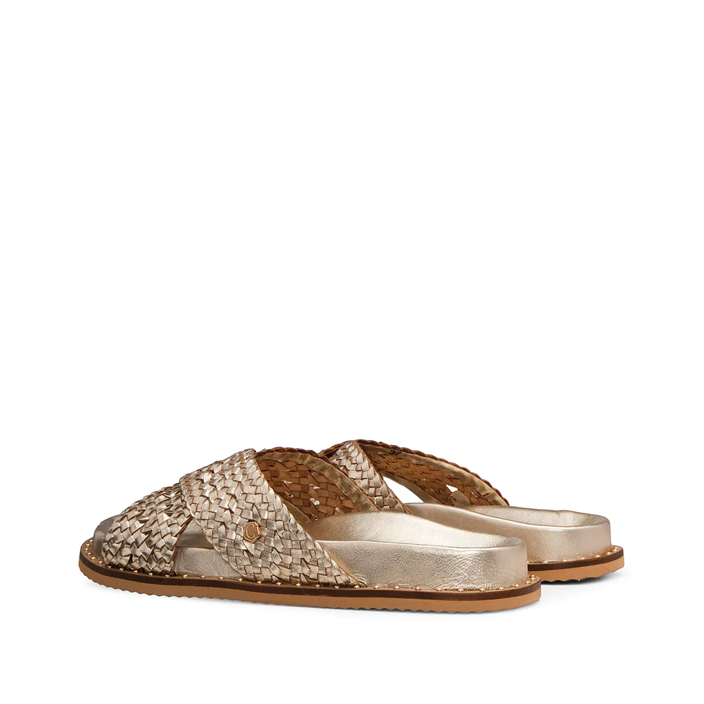 Chinelo Casual Mulher Dourado - Image 3