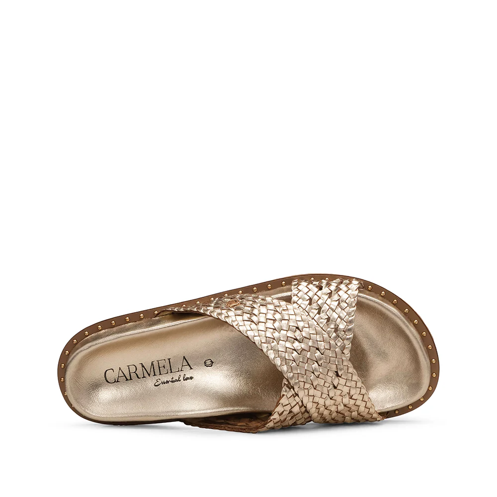 Chinelo Casual Mulher Dourado - Image 4