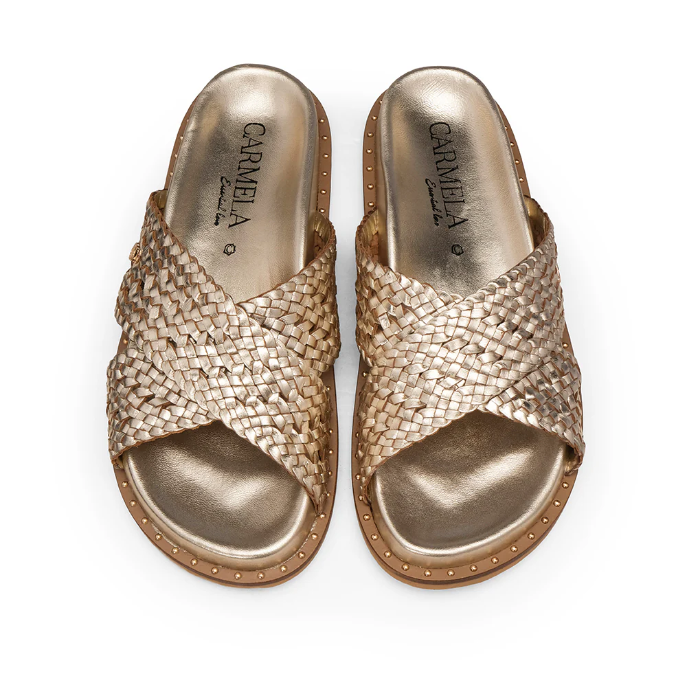 Chinelo Casual Mulher Dourado - Image 5