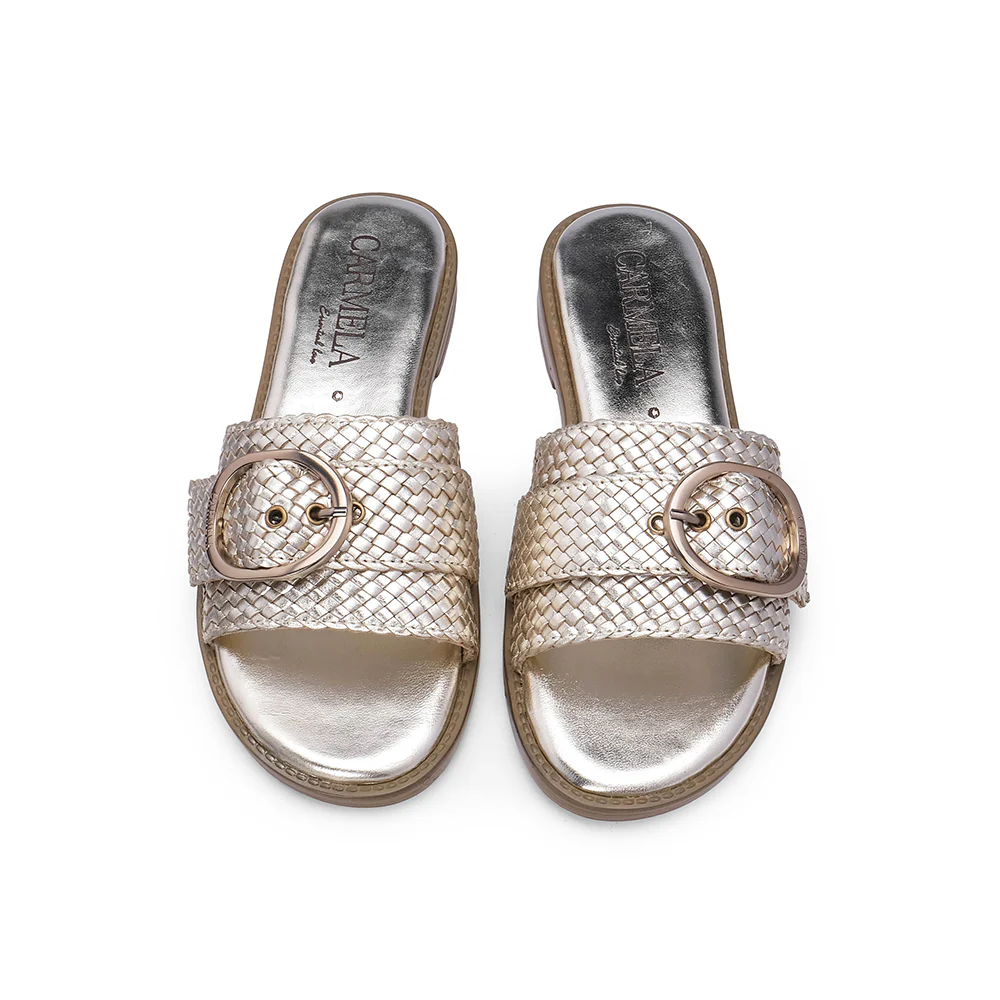 Chinelo Casual Mulher Pele Dourado - Image 6
