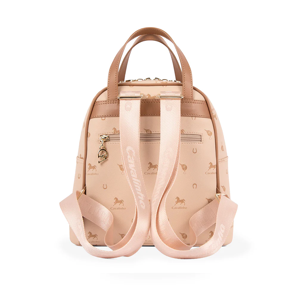 Mala Mochila Mulher Pele Bege - Image 4