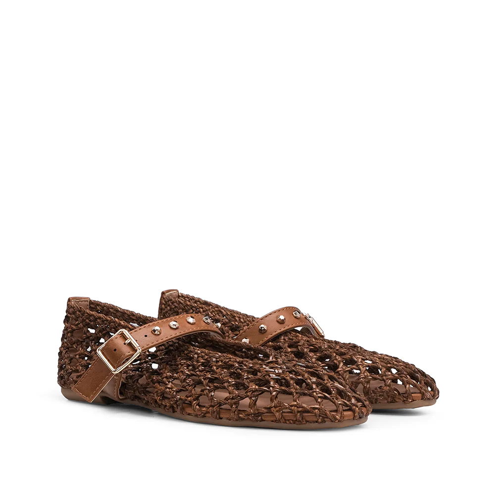 Sapato Sabrinas Mulher Camel - Image 2