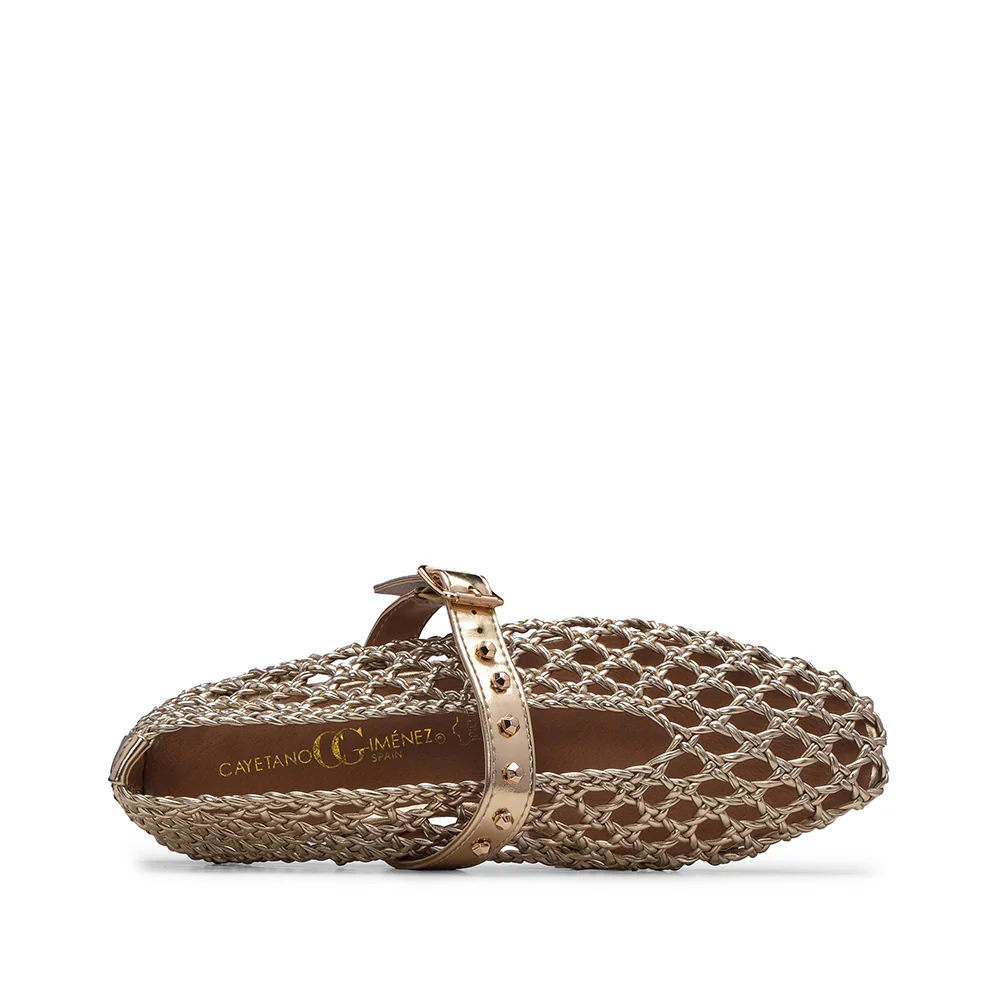 Sapato Sabrinas Mulher Dourado - Image 4