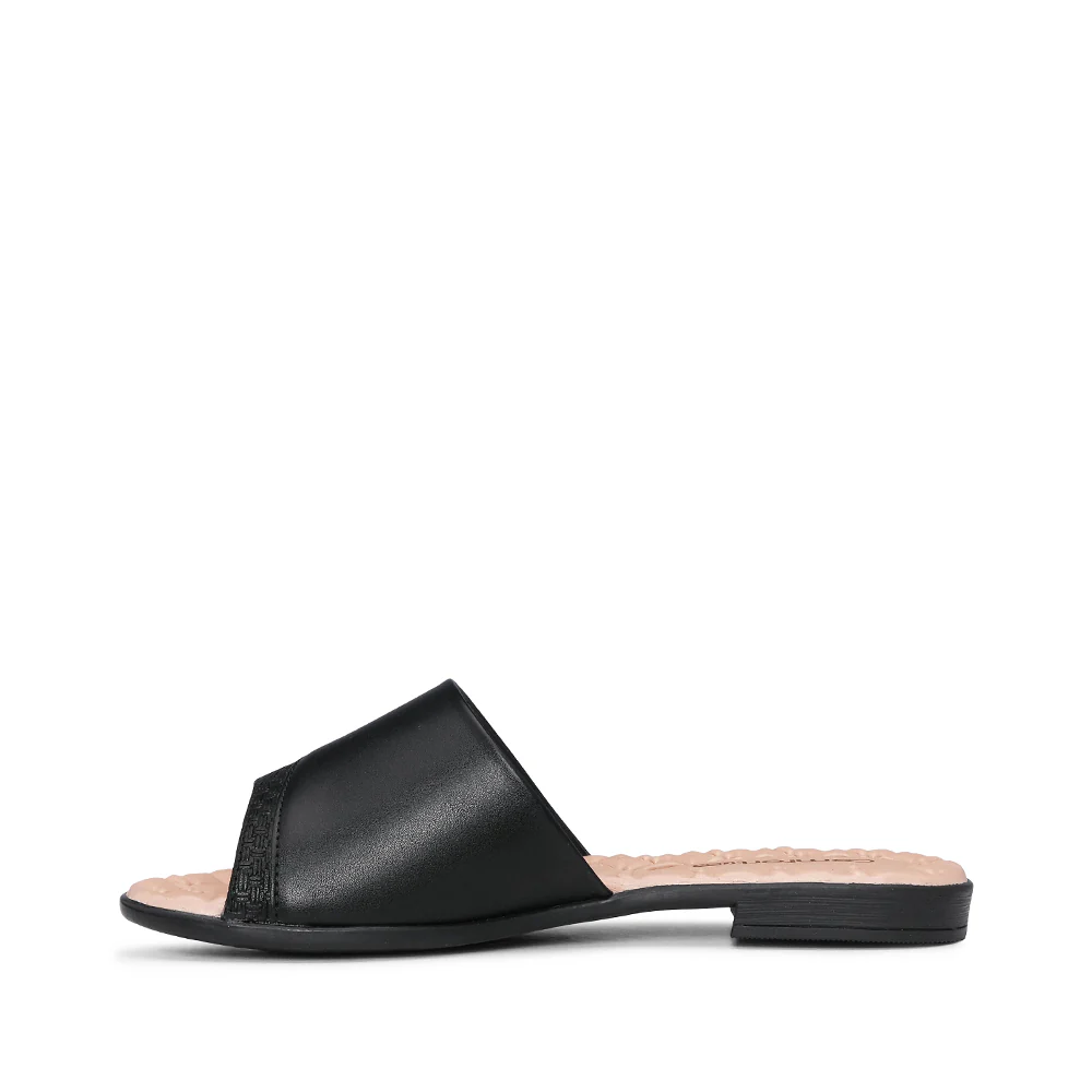 Chinelo Salto Raso Mulher Pele Preto - Image 2