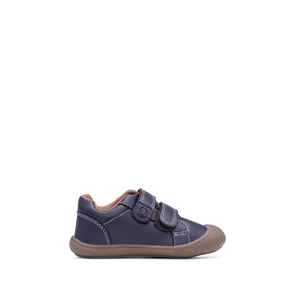 Sapatilha Casual Criança Pele Azul Marinho