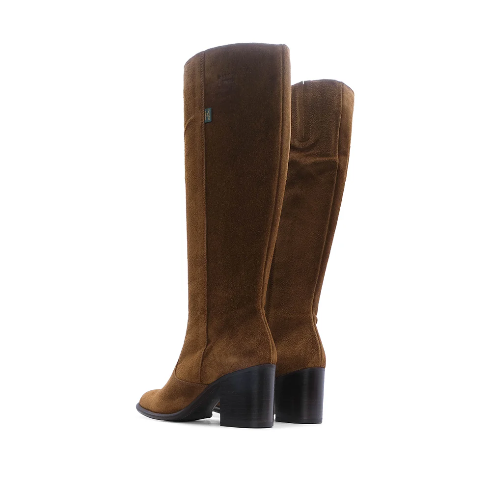 Bota Cano Alto Mulher Camurça Camel - Image 3