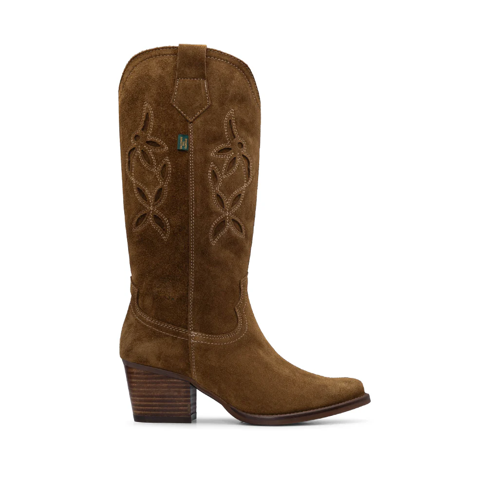 Bota Texana Mulher Camurça Camel - Image 2