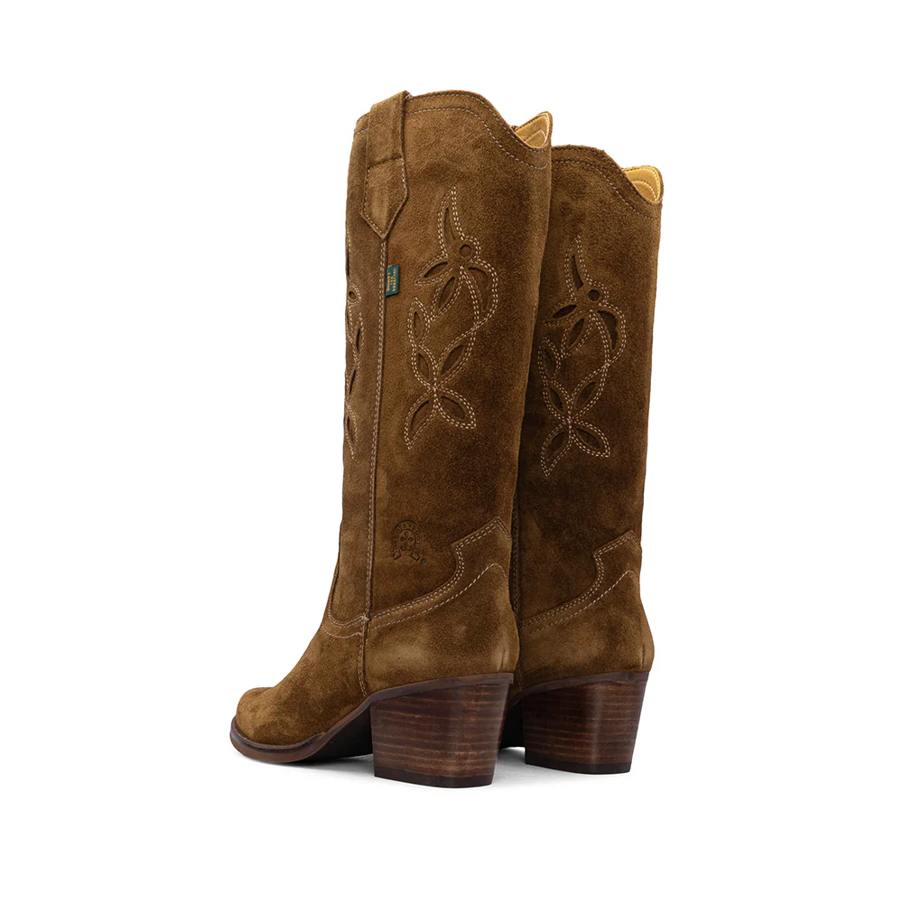Bota Texana Mulher Camurça Camel - Image 3