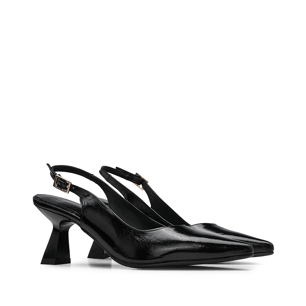 Sapato Salto Alto Mulher Verniz Preto - Image 2