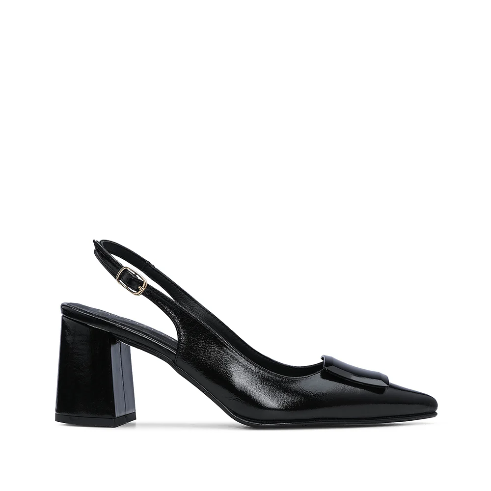 Sapato Salto Alto Mulher Verniz Preto