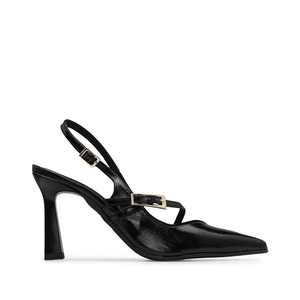 Sapato Salto Alto Mulher Verniz Preto