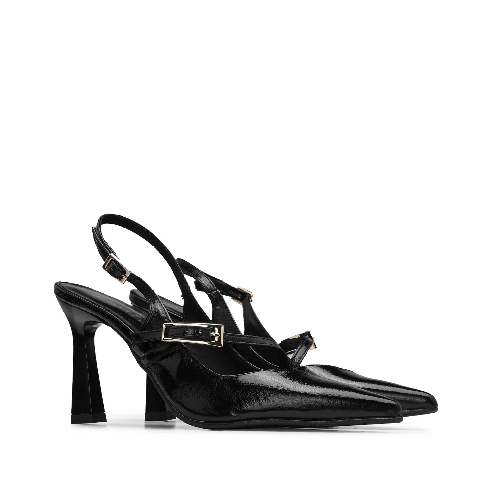 Sapato Salto Alto Mulher Verniz Preto - Image 2