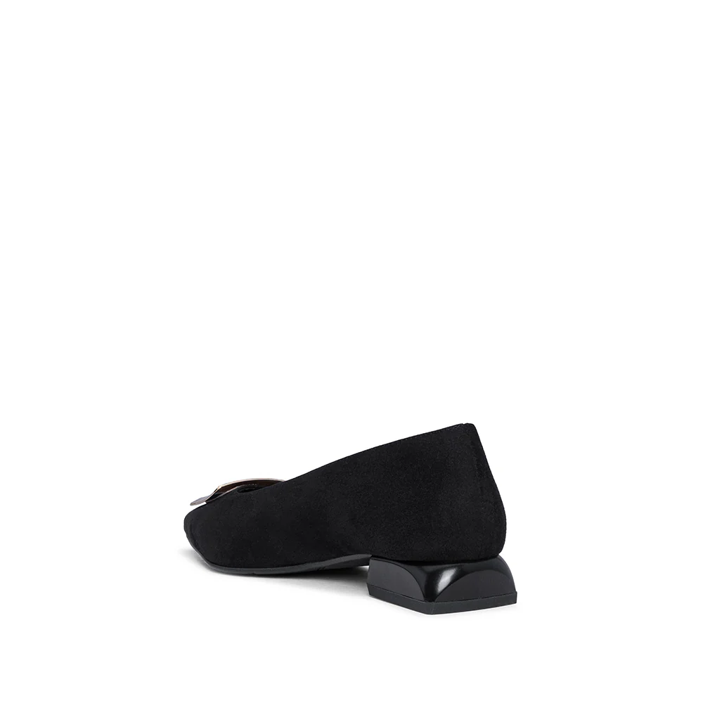 Sapato Sabrinas Mulher Camurça Preto - Image 4