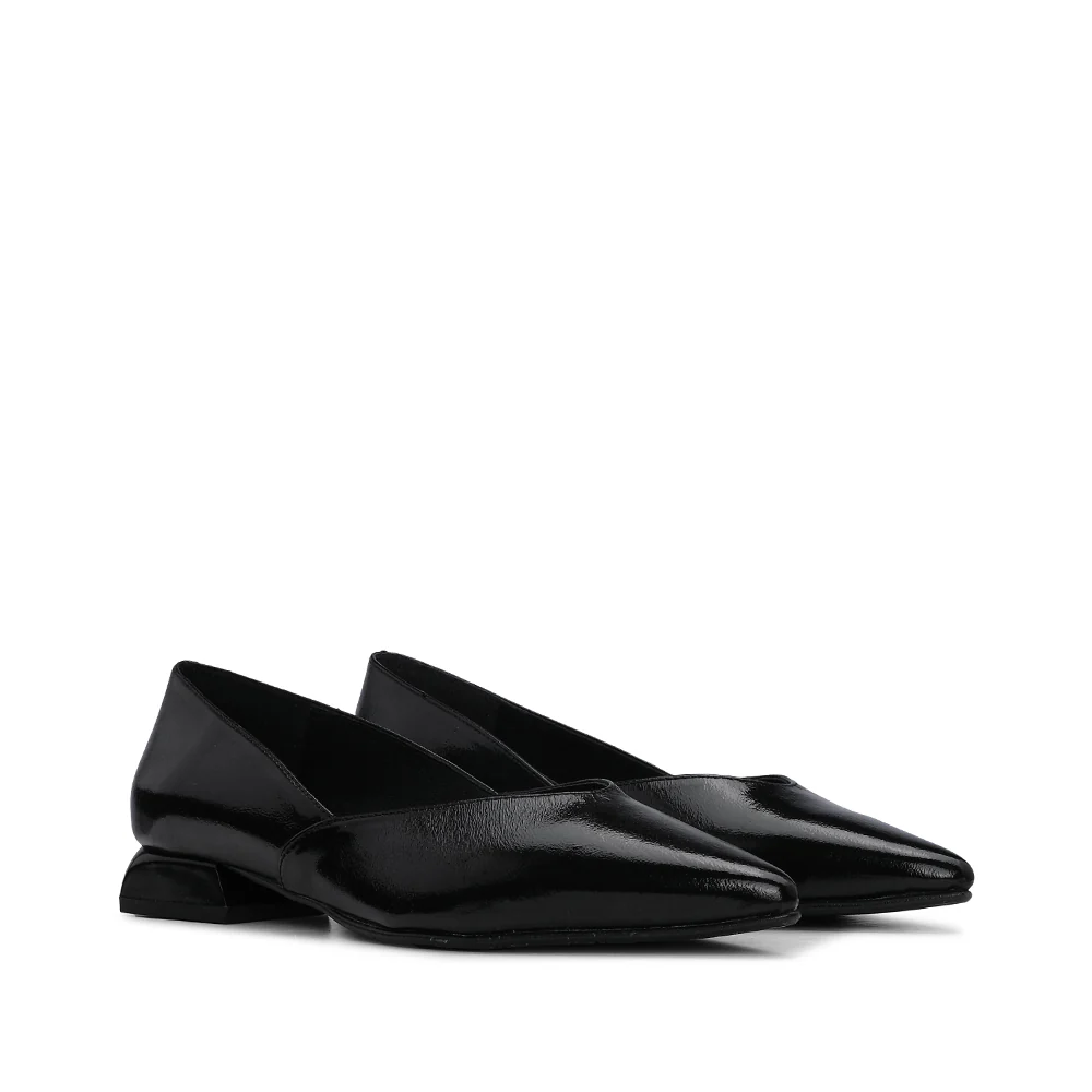 Sapato Salto Raso Mulher Verniz Preto - Image 2