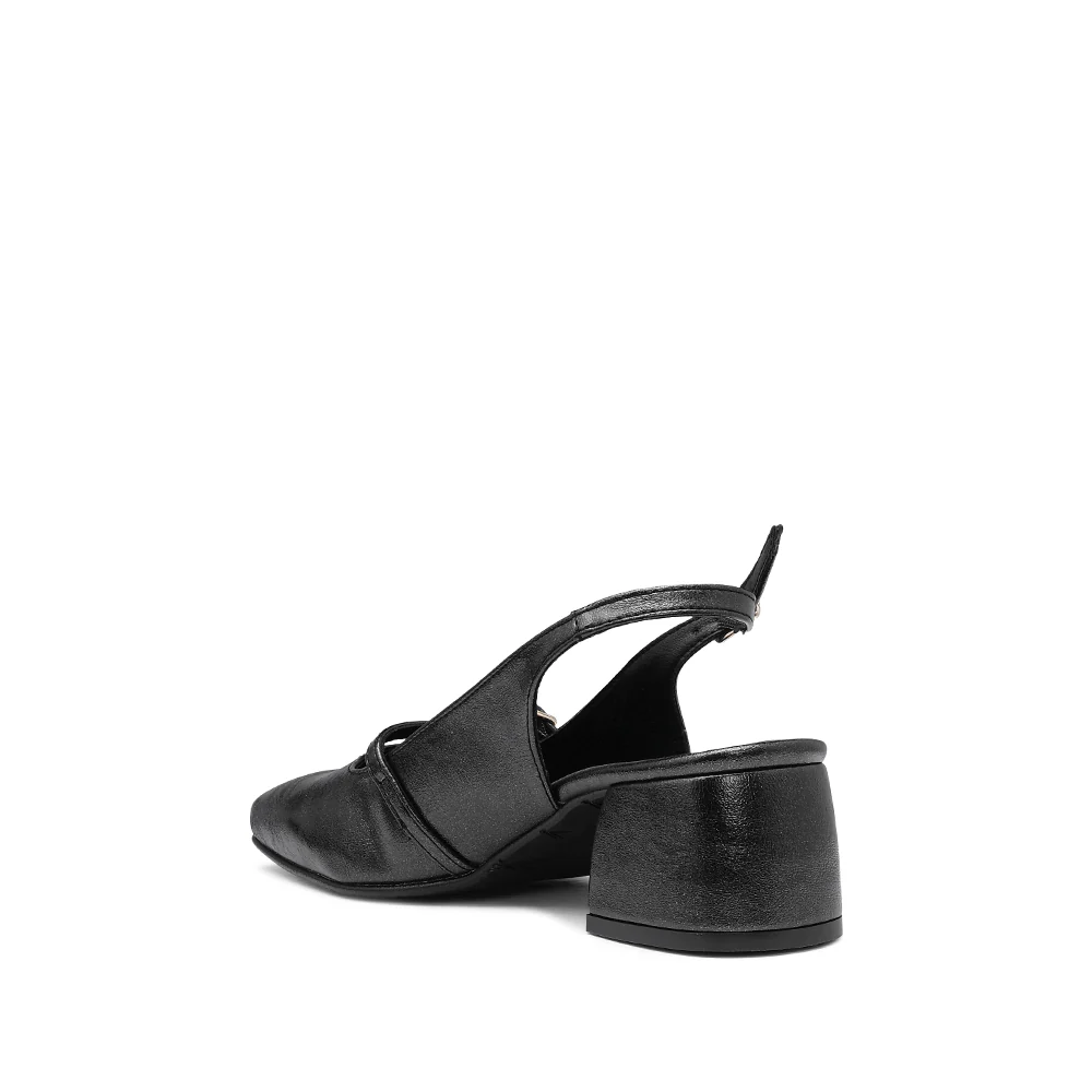 Sapato Slingback Mulher Pele Preto - Image 4