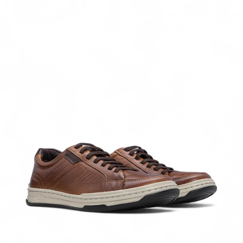 Sapatilha Casual Homem Pele Cognac - Image 2