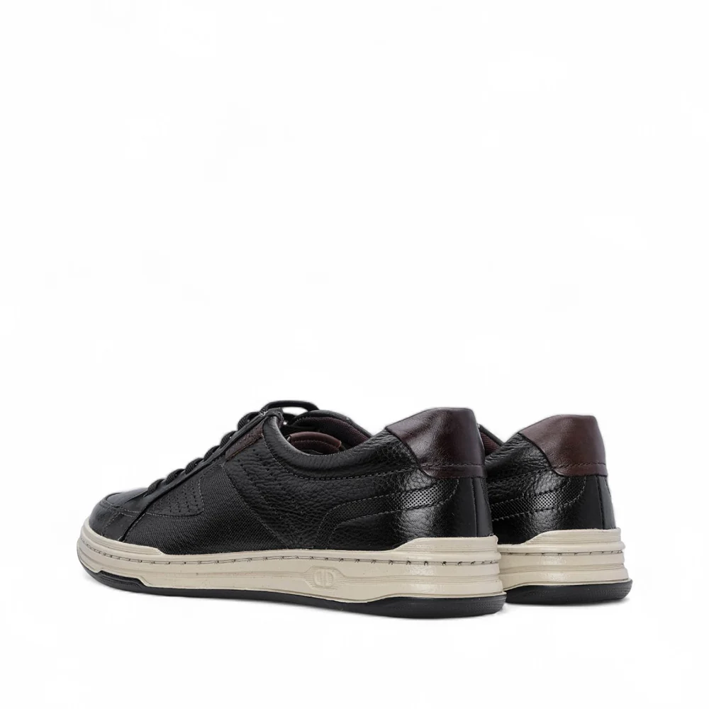 Sapatilha Casual Homem Pele Preto - Image 3