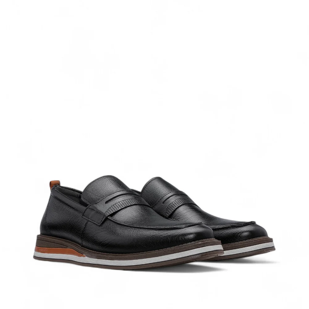 Sapato Casual Homem Pele Preto - Image 2