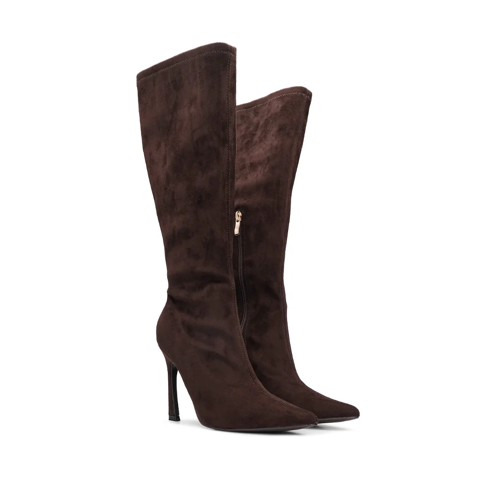 Bota Cano Alto Mulher Café - Image 3