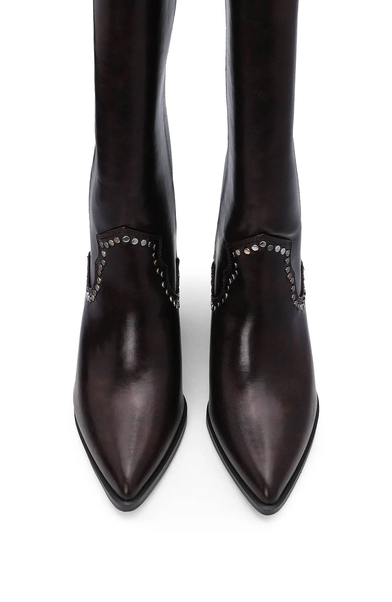 Bota Cano Alto Mulher  Castanho - Image 4