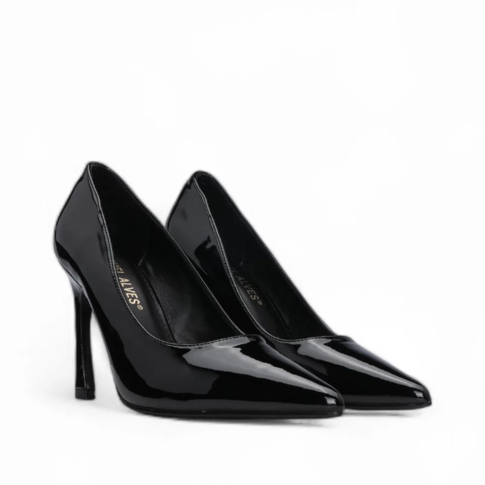 Sapato Salto Alto Mulher Verniz Preto - Image 2