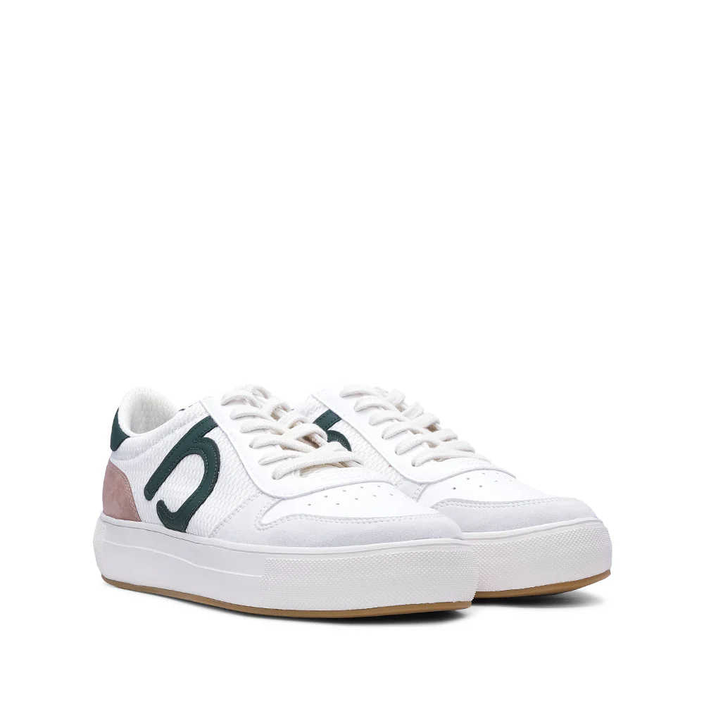 Sapatilha Casual Homem Pele Sintética Branco E Verde - Image 7