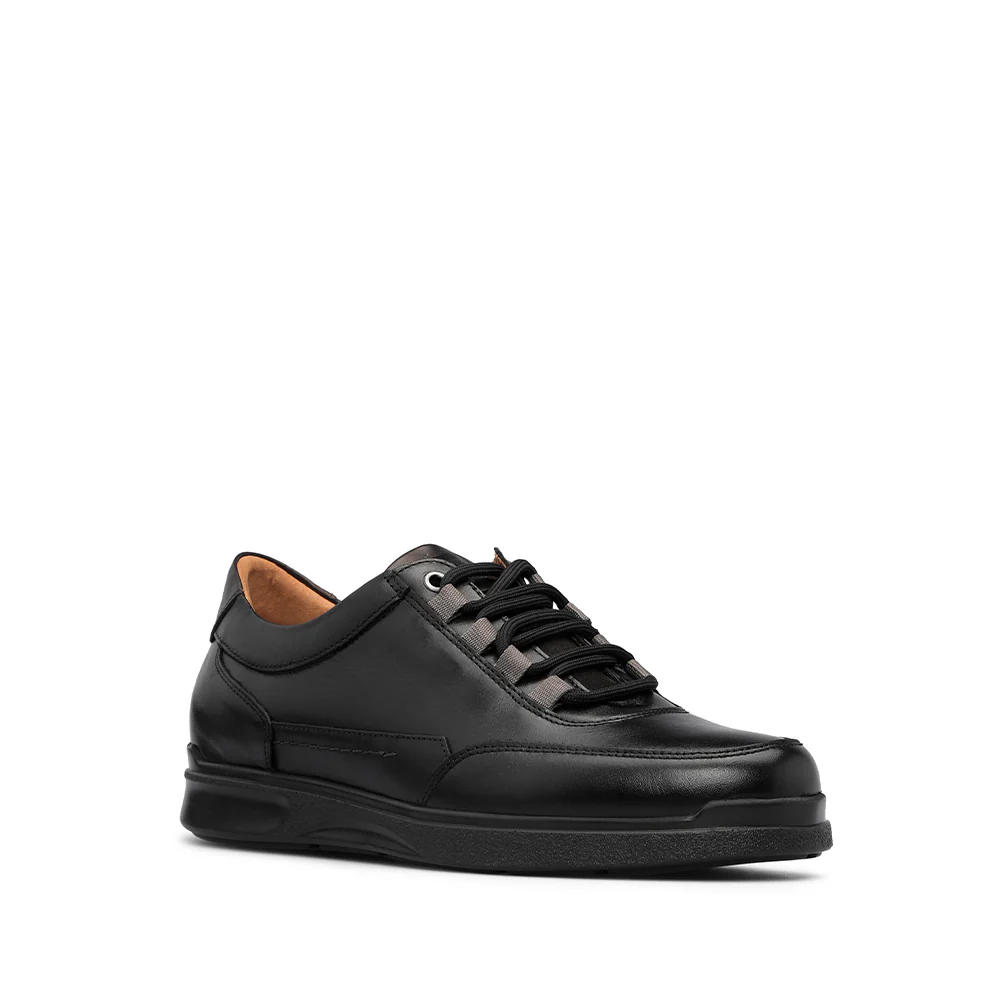 Sapato Casual Homem Pele Preto - Image 3